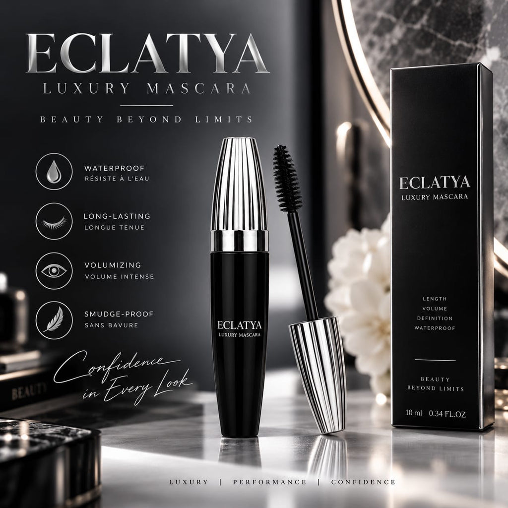 Mascara 4D Waterproof ECLATYA BEAUTY-Volume & Longueur extrême