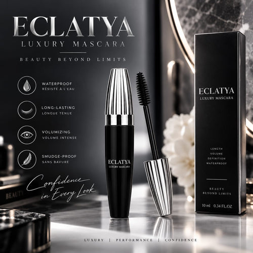 Mascara 4D Waterproof ECLATYA BEAUTY-Volume & Longueur extrême